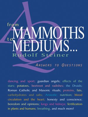cover image of From Mammoths to Mediums...